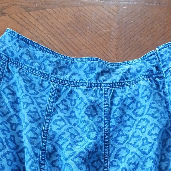 Coldwater Creek Blue Pleated Midi Skirt - Picture 3 of 7